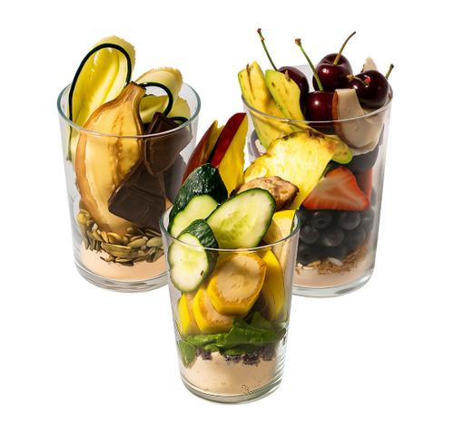 3 Protein Smoothies + Bites